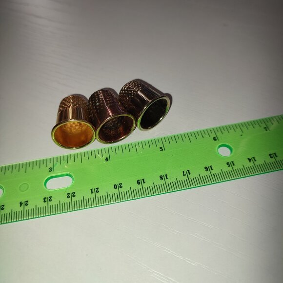 Lot 3 Pcs Thimbles Metal Vintage Collectible Nevada New Mexico Arizona - Picture 6 of 6